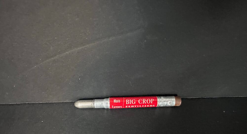 Vintage Advertising Bullet Pencil Big Crop Fertilizer Farming Stocking Stuffer